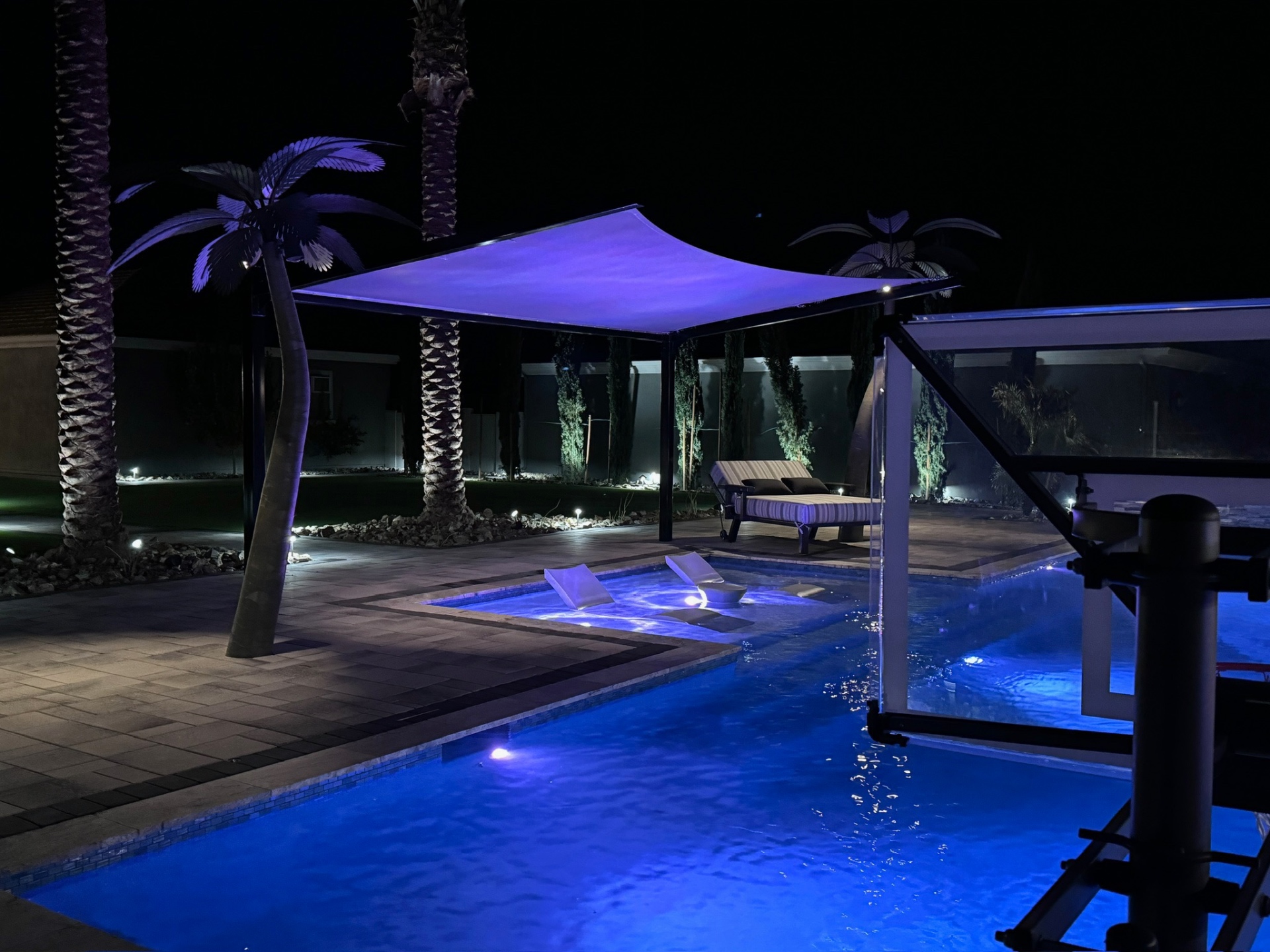 Aurora Estate — Cobalt lighting scene